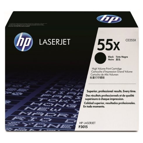 HP črn toner, CE255X za LJ P3015 original visoke kapacitete