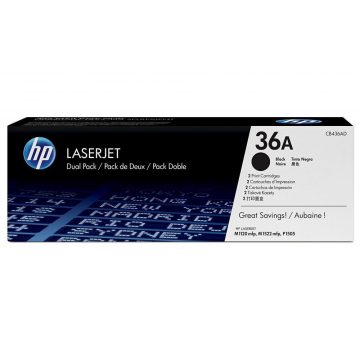   HP črn toner za LJ P1505, aQ 2000 strani CB436AD 2pak original