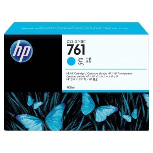 Kartuša s črnilom HP 761 Cyan DesignJet, 400 ml