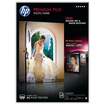   HP Premium Plus Glossy Photo Paper, 20 listov/A4/210 x 297 mm