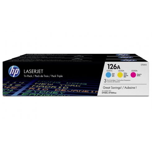 HP (126A) Tri-pack CF341A Yellow, Cyan, Magenta - 1000 strani