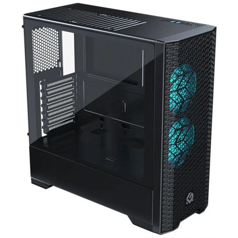 Magnium Gear Powered by Phanteks NEO Air Series / ATX / 2 x 120 mm RGB ventilator / 2 x USB 3.0 / kaljeno steklo / črna