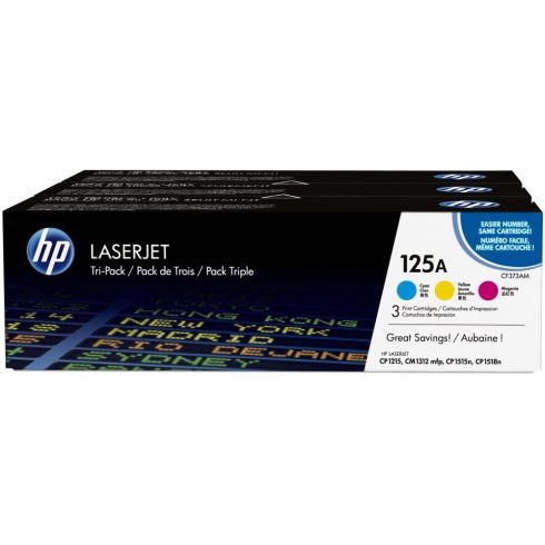 HP toner za HP CLJ CP1215, 1515 (3x1400 strani) CMY (CB541A-543A) CF373AM original