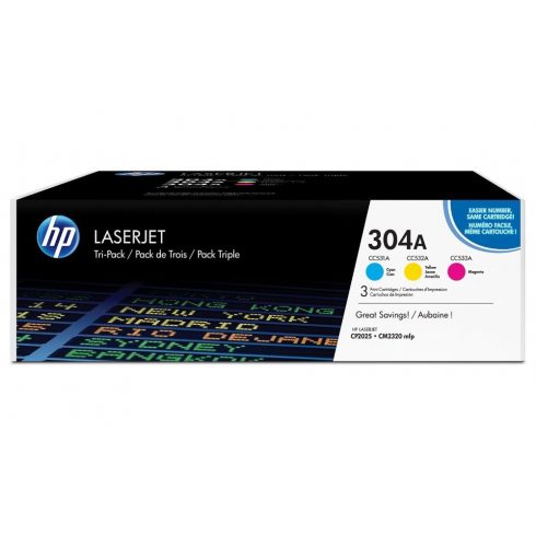 HP toner HP CF372AM za HP CLJ CM2320 / CP2025 (3x2800 strani) CMY - CC531A -533A - 3pak original