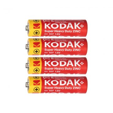 Baterije Kodak ZINC Super Heavy Duty AA LR6, 4 kos