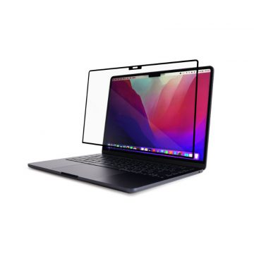   Moshi iVisor AG - Mat zaščita zaslona za MacBook Air 13,6" M3 (2024) / M2 (2022) (črna/prozorna/mat)