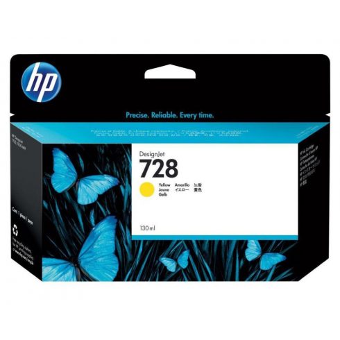 HP 728 130-ml rumena kartuša s črnilom DesignJet