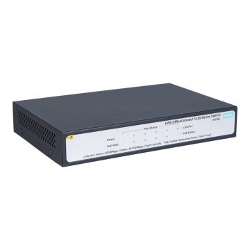   HPE stikalo 1420 5G PoE+ (32W) 5x 10/100/1000, PoE+, PoE proračun 32W, brez ventilatorjev