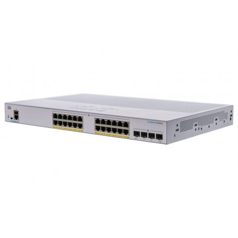 Cisco CBS250-24P-4G-EU 24-port GE Smart Switch, 24x GbE RJ-45, 4x 1G SFP, PoE+ 195W