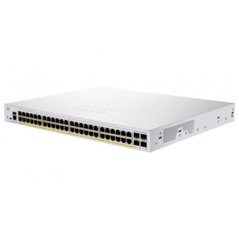 Cisco CBS250-48PP-4G-EU 48-port GE Smart Switch, 48x GbE RJ-45, 4x 1G SFP, PoE+ 195W