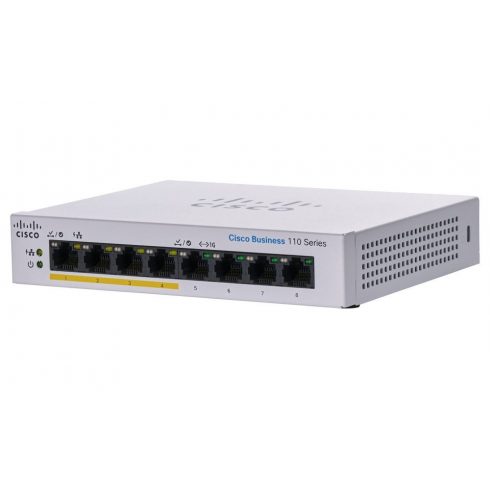 Cisco CBS110-8PP-D-EU 8-port GE Unmanaged Switch, 4x PoE, Desktop