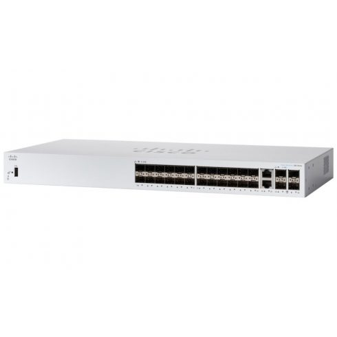 Cisco CBS350-24S-4G-EU 24xGbE SFP reže, 2xGbE combo + 2xSFP, brez ventilatorja