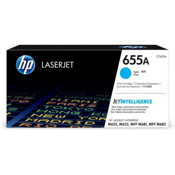 Originalna kartuša s tonerjem HP 655A Cyan LaserJet