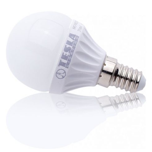 Tesla LED miniglobe sijalka BULB/E14/3W/230V/250lm/25.000h/3000K topla bela/220st