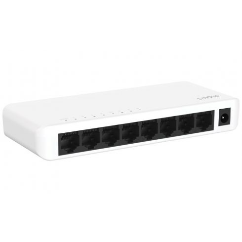 Stikalo STRONG SW8000P/ 8x Gigabit RJ45 port/ 10/100/1000 Mb/s/ 16 Gb/s/ 802.3i/u/ab/x/az/ plastično ohišje/ bela