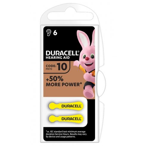 Duracell baterije za slušne aparate DA6 6 kos